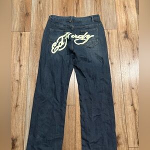 Ed Hardy Style Jeans with Logo on Back